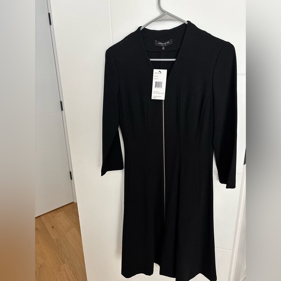 Lafayette 148 New York Black Midi Dress